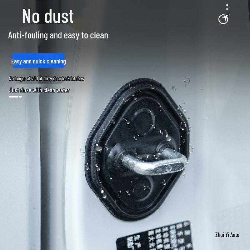 2024 New Prado LC250 Silicone Door Lock Cover – Shock Absorbing Pad Modification