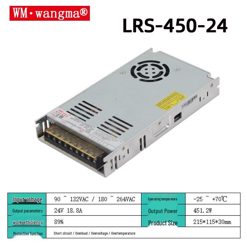 35W-450W Single Output Switching Power Supply: 5V/12V/15V/24V/36V/48V for 3D Printers