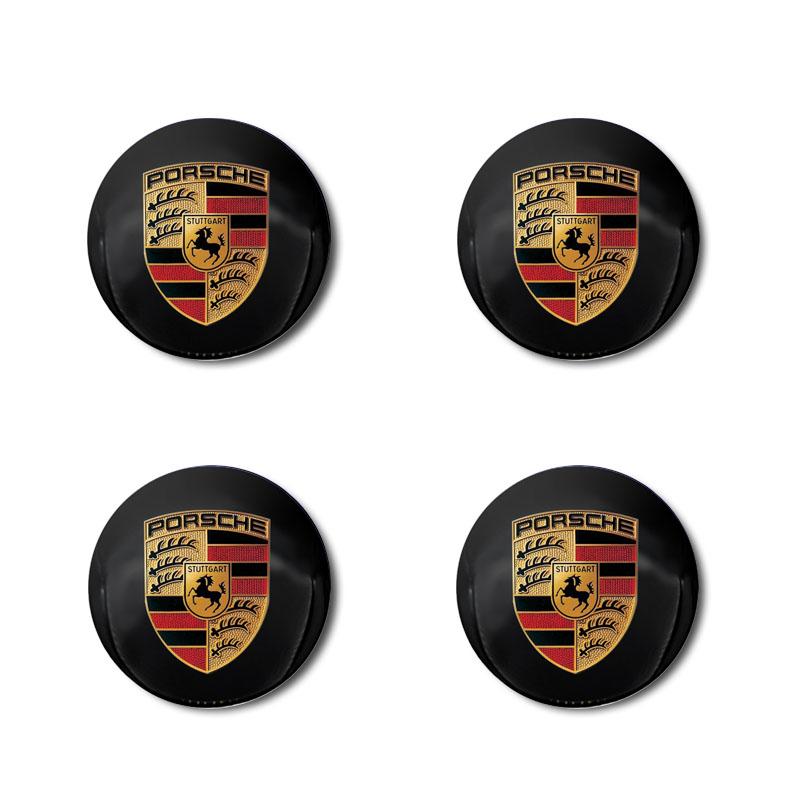 4Pcs 56MM Car Wheel Center Hub Caps Rim Caps Covers Emblem For Porsche Boxster Cayenne Panamera Macan Cayman 911 918 996 917 991