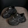 Fashion Women's Casual Sports Shoes Fashion Winter Splicing Before Lacing Thick Soles Anti-slip Wear-resistant Low-top Shoes