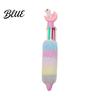 Office Supplies for Diary Decoration 6-in-1 Retractable Gel Pen Cute Unicorn Plush Doll Decor 6 in 1 Color Pens 0.5mm Multicolor Ballpoint
