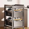 Multi-Layer Mobile Kitchen Cart for Seasoning, Snacks, and Produce Storage