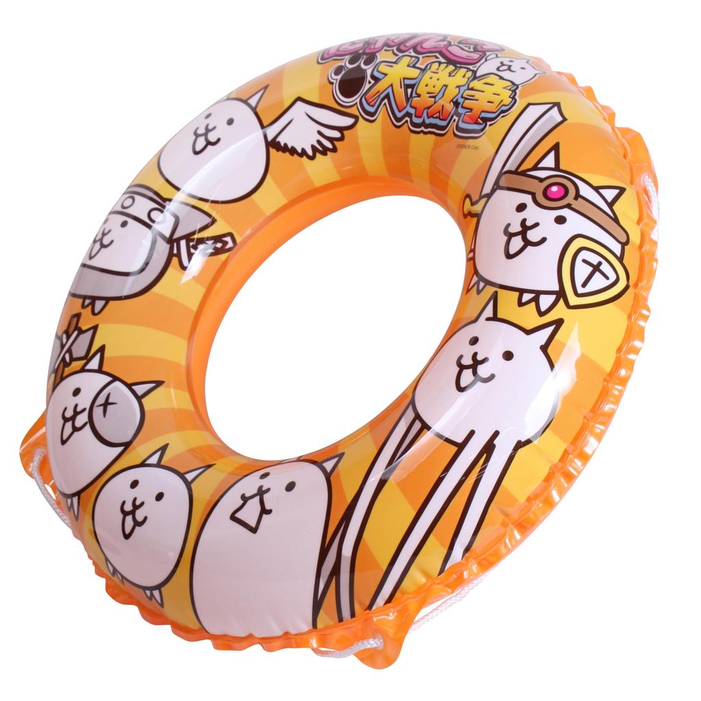 Maruka The Battle Cats 70cm Inflatable Ring for Water Play, Pool, and Beach (Item No. 177848)