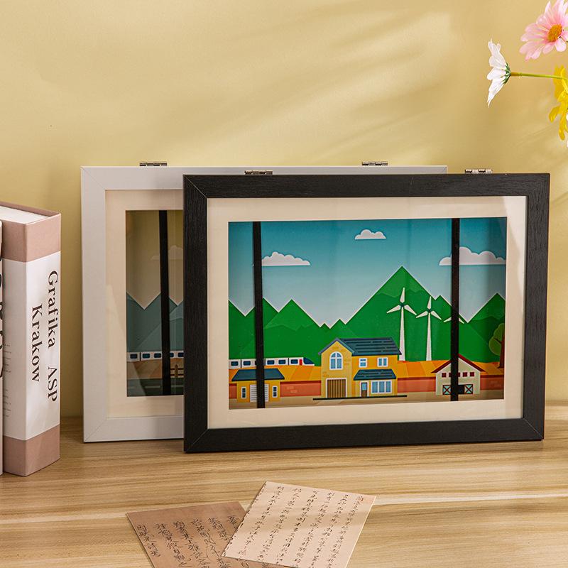 Children Art Frames Magnetic Front Open Changeable Kids Frametory for Poster Photo Drawing Paintings Pictures Display Home Decor