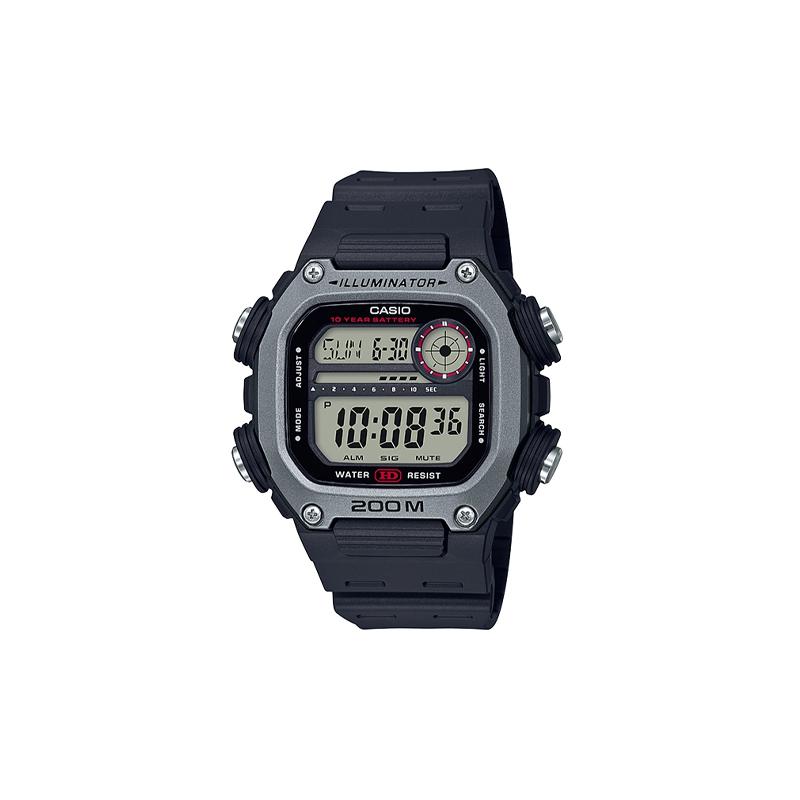 

Casio G-SQUAD series retro fashion trend street ten years power digital LCD display 200 meters waterproof movement quartz movement Japanese DW-291H-1A чёрный