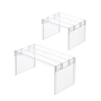 Kühlschrank-Lagerregal, Kühlschrank-Trennregal, PS, multifunktional, transparent, Desktop-Kühlschrank-Organizer, spart Platz