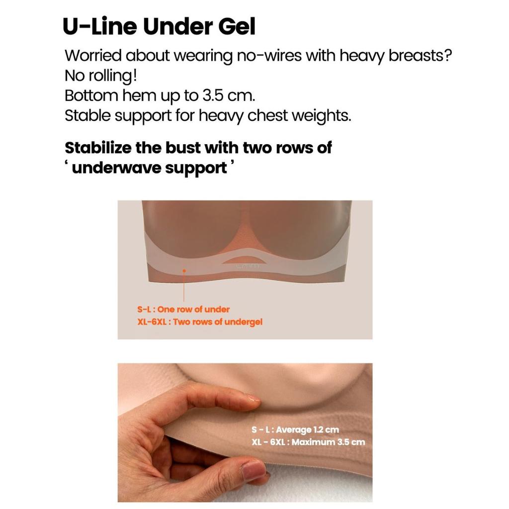 [LMM]S~6XL GRÖSSE 50 Elastischer BOOB'S VACATION Nahtloser BH