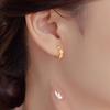 S925 Sterling Silver Zirconia Flower Hoop Earrings, Women's Korean Style, Summer New, Exquisite and Niche Design.