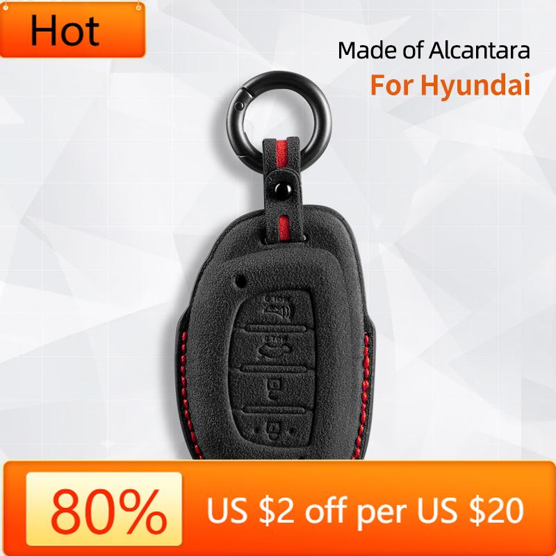 Interior Mouldings For Hyundai Tucson Santa Fe Rena Sonata Elantra Creta I10 I30 I40 Accessories 4 Button Suede Car Smart Key Ca