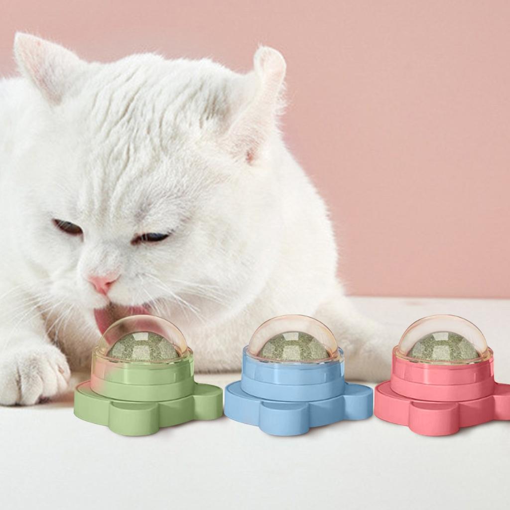 Crab Catnip, Interactive Teeth Cleaning Crab Spinning Licking Ball Toy For Cats Kittens