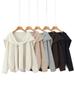 French Autumn Gentle Style Soft Knitwear Pullover and Shawl Two-Piece Set Sweater Top