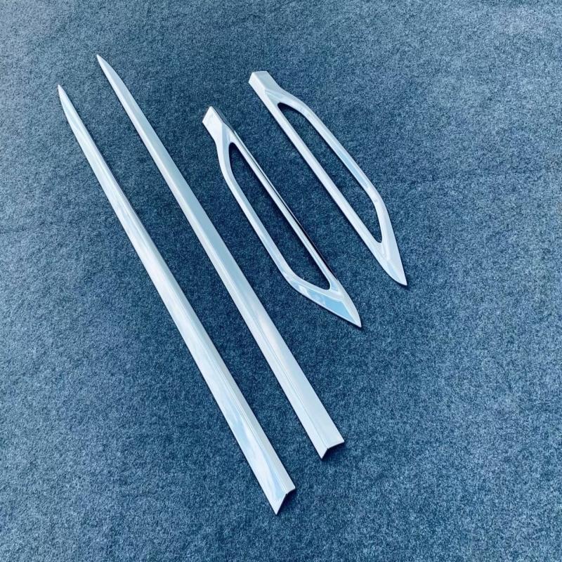 For Toyota Yaris Cross   ABS Chrome Car Side Exterior Door Body Cover Moulding Anti-scratch Protector Car Side Strips