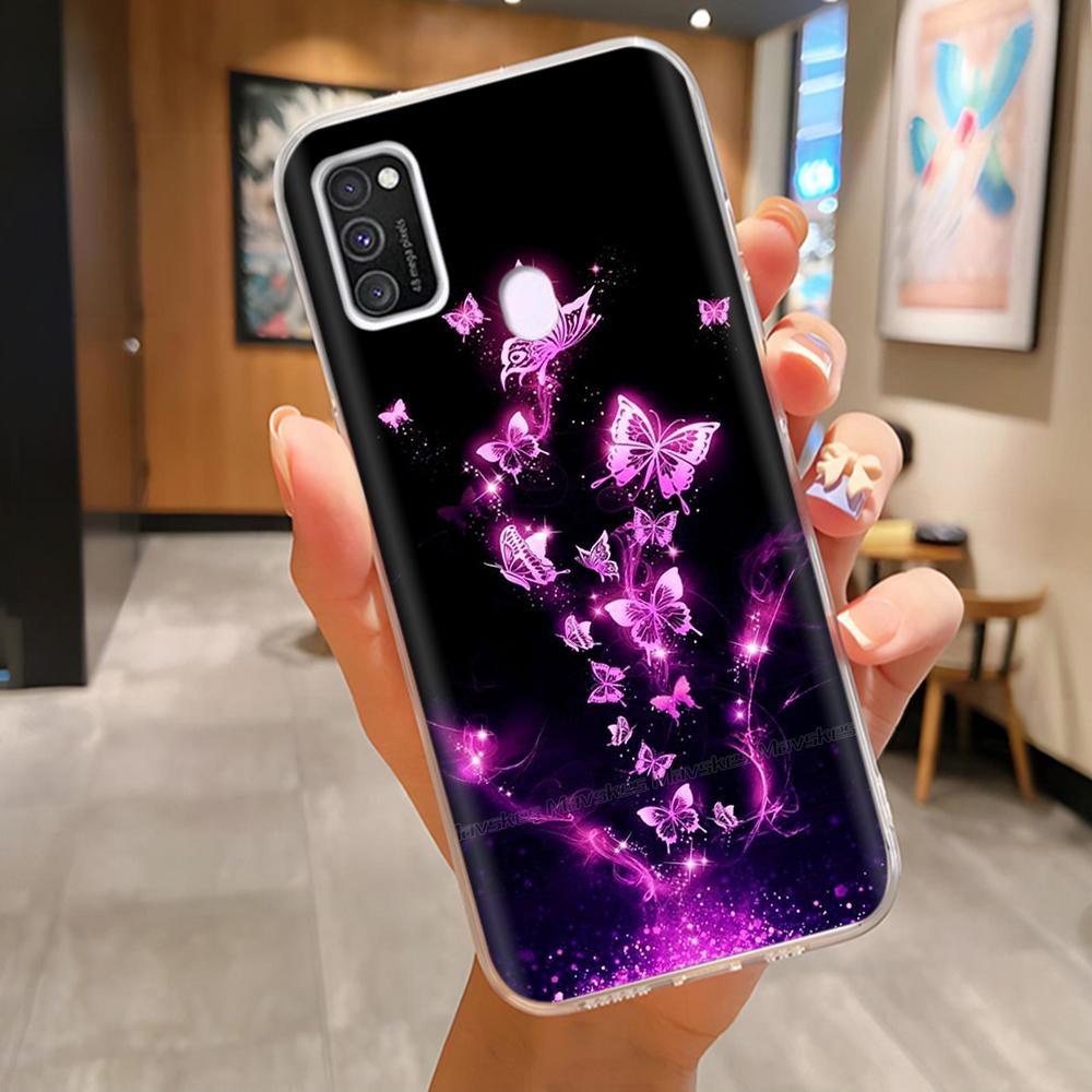 For Samsung Galaxy M21 M31 Case Soft TPU Soft Silicone Fashion Phone Case For Samsung M21 M31 Funda Luxury Back Cover Coque Para