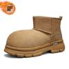 Snow Boots Winter Piled Thickened Warm Cold Cotton Boots Outdoor Non-slip Thick-soled High-top Bread Cotton Shoes