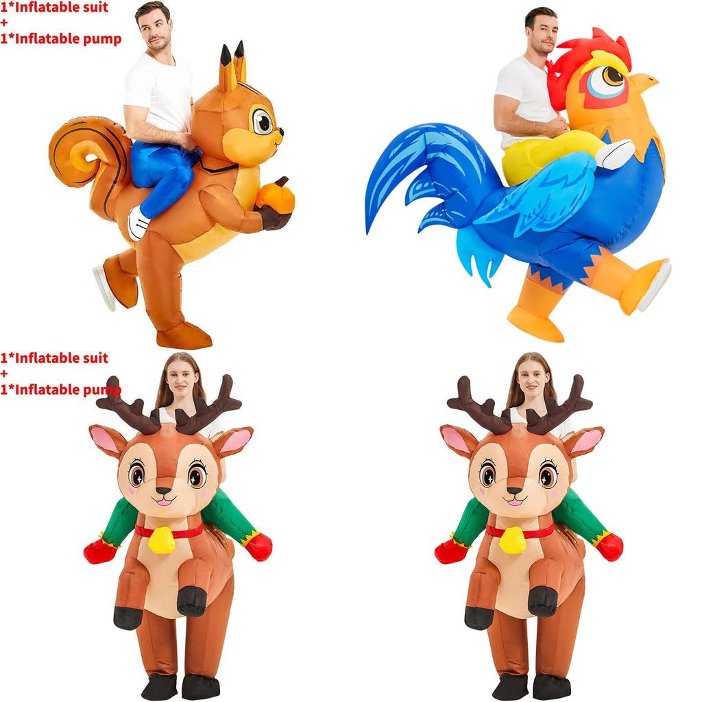 Cartoon Unicorn Squirrel Elk Chicken Costume With Sewing Craft For Childrens Party And Performance