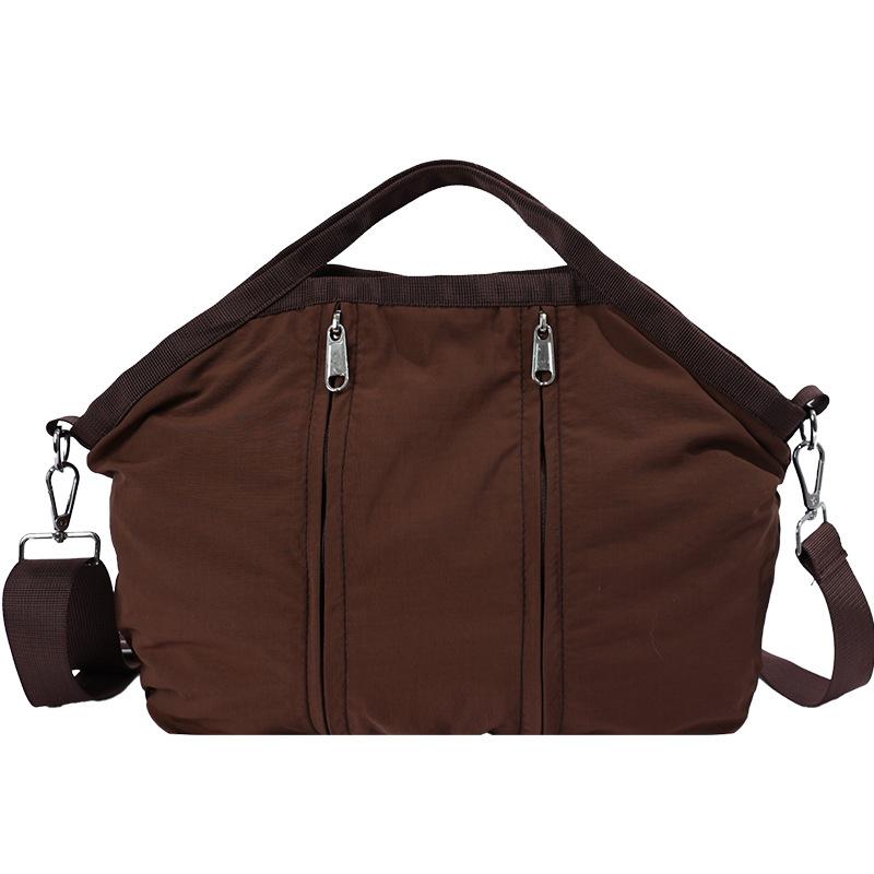 Wasserdichte Nylon-Tragetasche für Damen, große Kapazität, Umhänge-Crossbody-Handtasche mit Reißverschluss