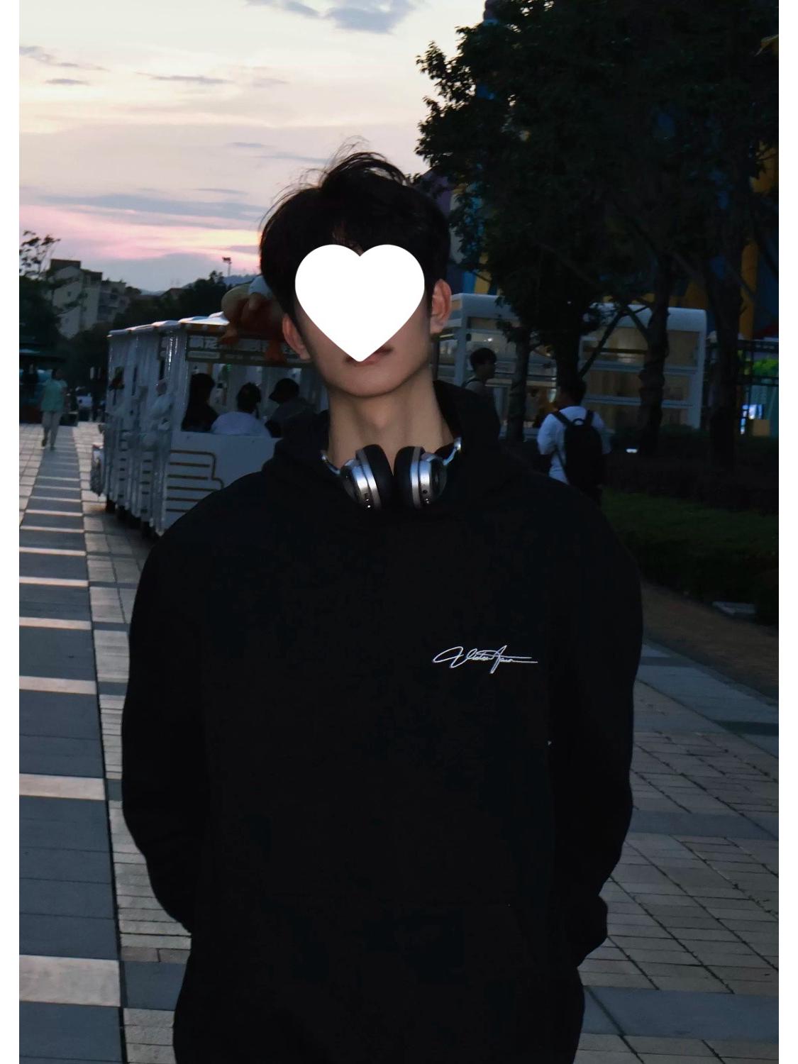 High Street Men s Lightweight Hoodie - Spring/Autumn Loose Fit Casual American Pullover Large чёрный