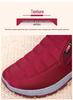 Women's Winter 2025 Fleece-Lined Cotton Slip-On Boots: Warm, Casual, and Comfortable for Moms and Seniors