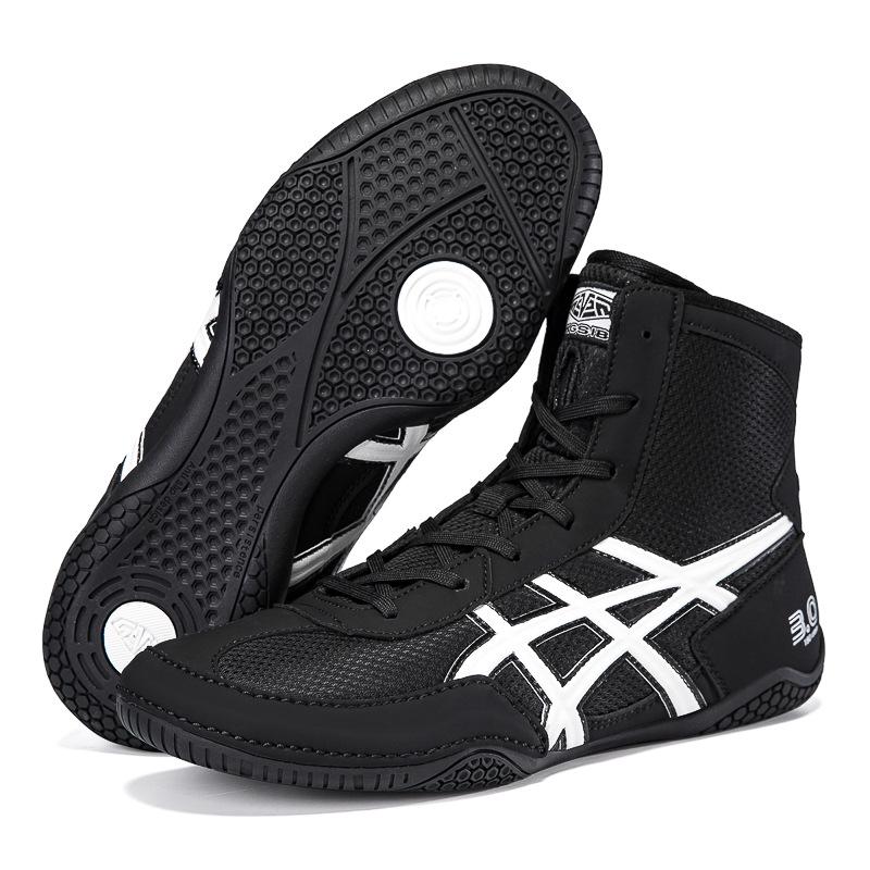 Premium Wrestling, Boxing, and Weightlifting Shoes - Breathable, Wear-Resistant, Ideal for Squats, Deadlifts, and Cross-Training