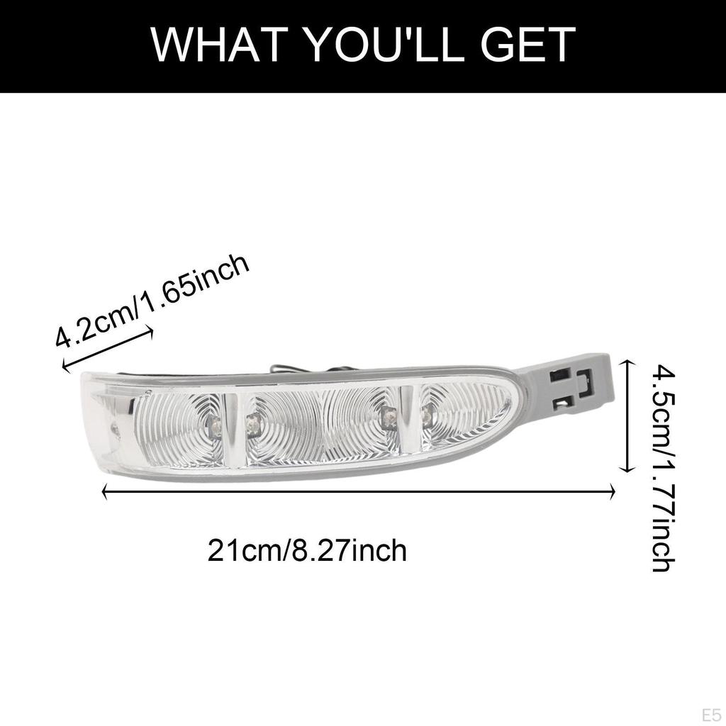 Rearview Side Mirror Turn Light Wing Indicator Lamp Assembly Direct Replaces Easy To Install