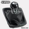 Leather Car Gear Shift Knob Lever Gaitor Boot Cover For Seat Leon III 3 MK3 2012 2013 2014 2015 2016 2017 5/6 Speed Manual