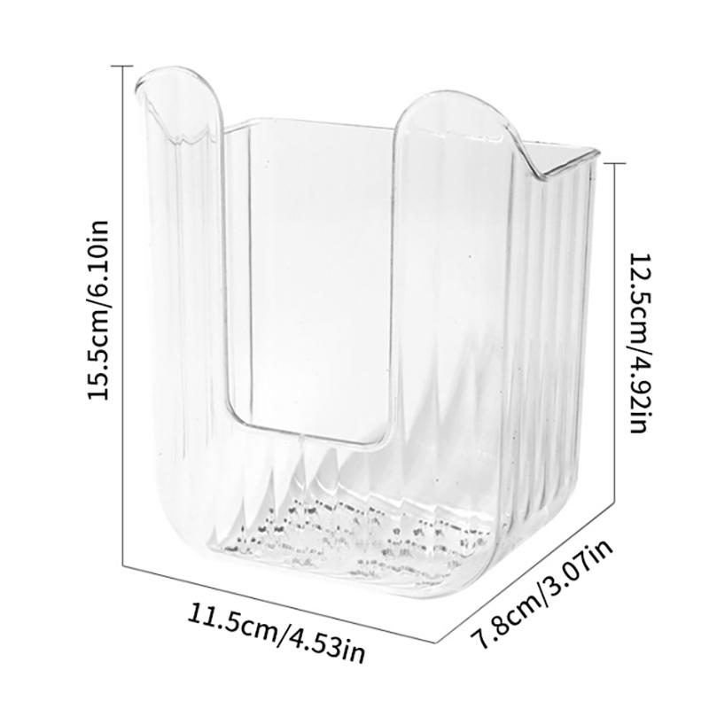 Plastic Bathroom Wall-mounted Paper Towel Box Inverted No-punch Napkin Box Self-adhesive Space-saving Paper Towel Holder
