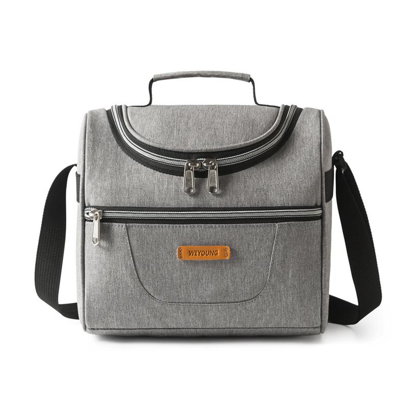 

New Kids Lunch Bag Thermal Insulated Picnic Cooler Box for School Work/Girls Boys Women Men Reusable Food Storage Bags 2023 сірий колір