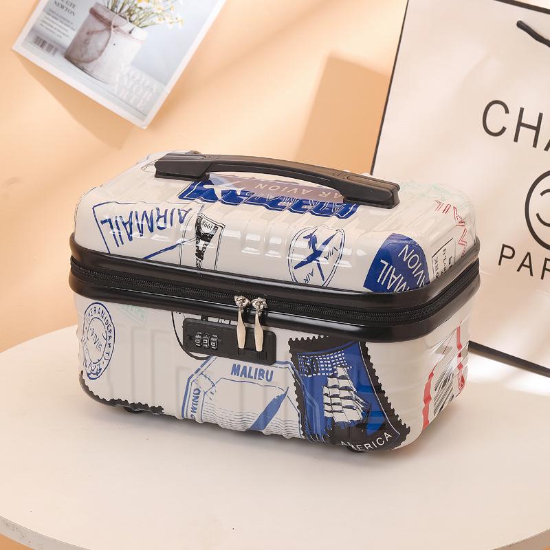 16" Women's Carry-on Makeup & Toiletry Bag with Lock - Large Capacity, Lightweight, Waterproof Organizer.