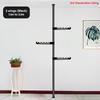 Adjustable Clothes Drying Hanger Rack with Floor To Ceiling Tension Pole High Capacity Laundry Pole Hanger