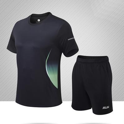 2-delige Set Heren Jogging Sportpakken Gym Training Oefenkleding Hardloopsets Marathon Trainingspak Set Outdoor Fietsjerseys