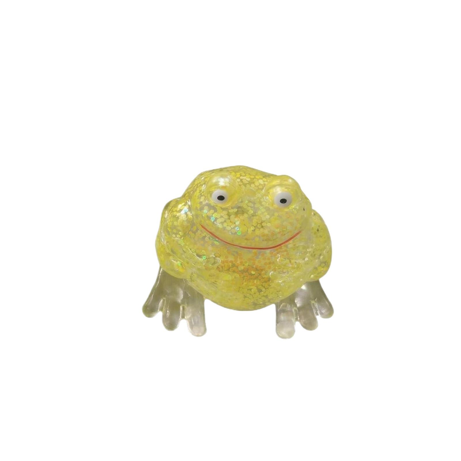 

Yellow Transparent Glitter Squeezeable Stress-relieving Toy, Slow Cartoon Ornament, Glow-in-the-dark Stress-relieving Toy. One Size жовтий
