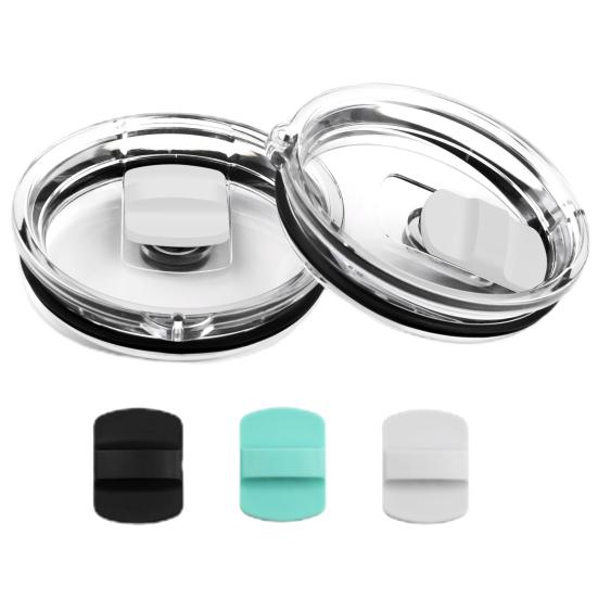 5 шт. набор крышек для автомобильных чашек, герметичный магнитный слайдер с отверстиями для питья, легко открывающаяся сменная крышка для чашек на 20 унций/30 унций 20oz белый