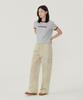 COVERNAT WOMAN Cooper Logo Ringer T-Shirt Off White
