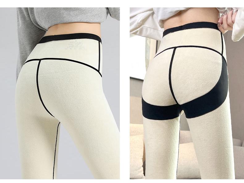 Lambskin Winter Leggings for Women - Velvet-Enhanced, Slimming Fit