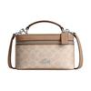 RAINER 18 Brand Logo Artificial Leather Handbag Small Women's Sand Yellow