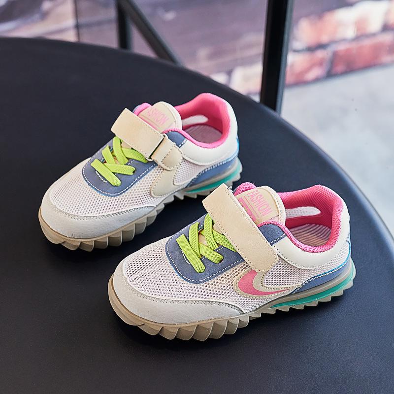 

Детские дышащие сетчатые кроссовки на мягкой подошве для весны/лета 2024 года - повседневная обувь для мальчиков и девочек, в стиле Форреста Гампа. 26