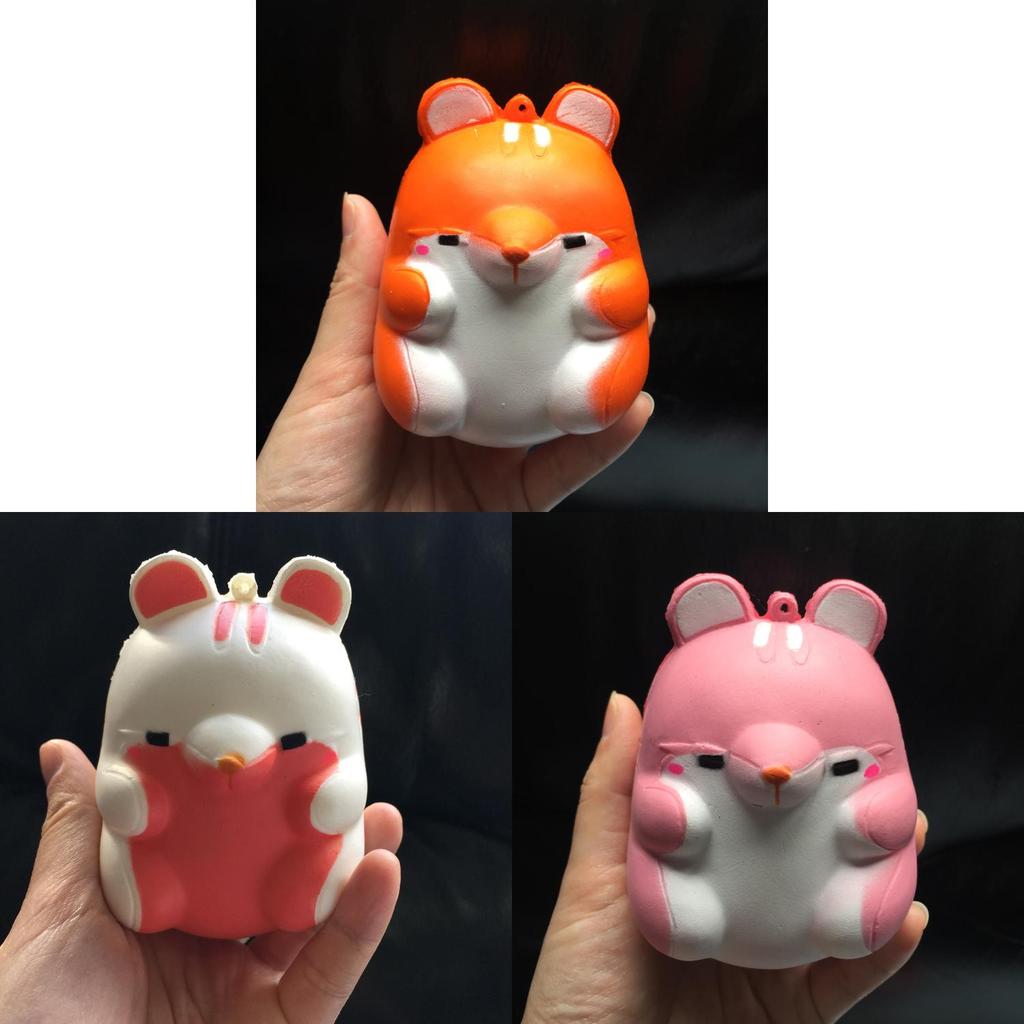 Cute Hamster Squishy Phone Charm With Pu Foam For Stress Relief And Gift Use
