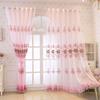 Pink Embroidered Sheer Curtains - Romantic Floral Design for Wedding, Living Room & Bedroom Decor, Elegant Transparent Drapes