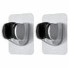 2 Pack Wall Mounted Handheld Shower Holder ABS Shower Wand Bracket Shower Bracket  For Bathroom