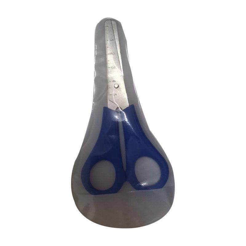 

Student Safety Scissors and Ruler with Round Tip for Learning синий