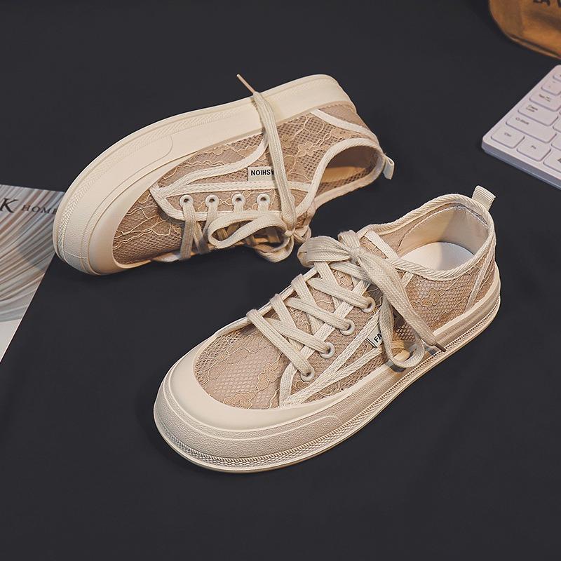 Shoes women's summer casual shoes breathable mesh shoes in trendy shoes lace fisherman shoes thick baseplate shoes