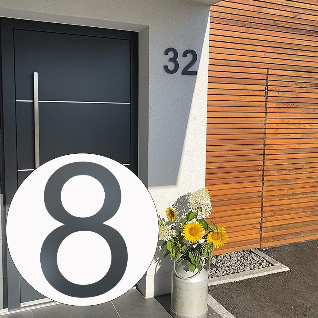 Number Stainless Decor with Address Plaque for Gardens Houses