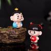 Micro-landscape Journey To The West, Cute Resin Doll, Cartoon Sun Wukong Car Model Decorative Item