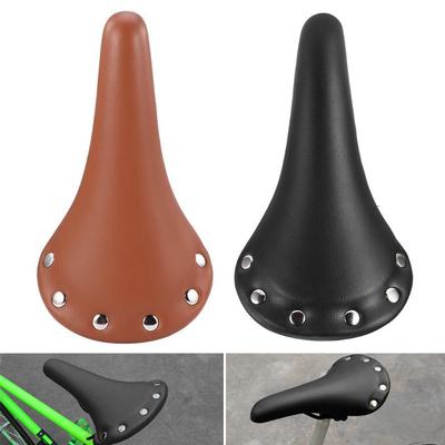 Wasserdichte Fahrradsattel-Leder-Sitzabdeckung im Vintage-Stil für Rennräder, Komfortables Fahrradzubehör mit klassischem Design