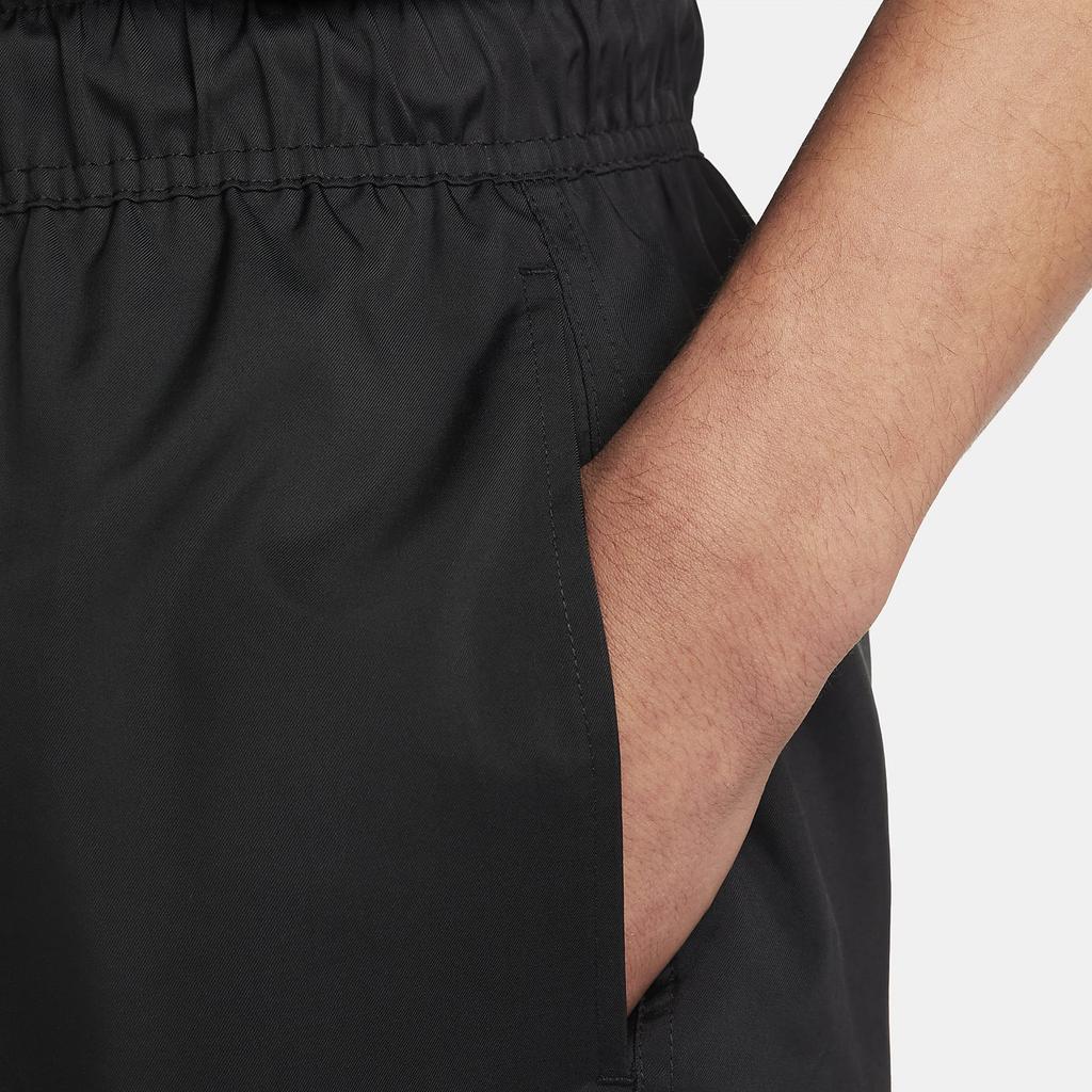 Nike Club Logo Embroidered Drawstring Woven Casual Shorts Men Bottoms Black FN3308-010