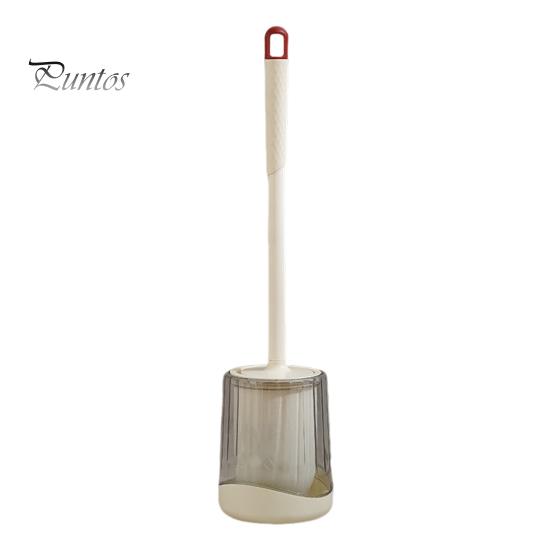 Toilettenbürste mit Halter, Toilettenbürsten aus Kunststoff, Badezimmer-Toilettenbürsten, feiner Bürstenkopf, verlängerter Griff, wandmontierbare Toilettenschüsselbürste