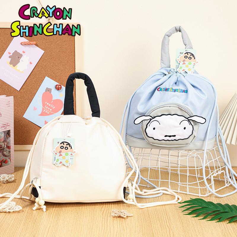 Chan Shin Crayon Large Capacity Backpacks Cutes Cartoon Girl Children Bags Out