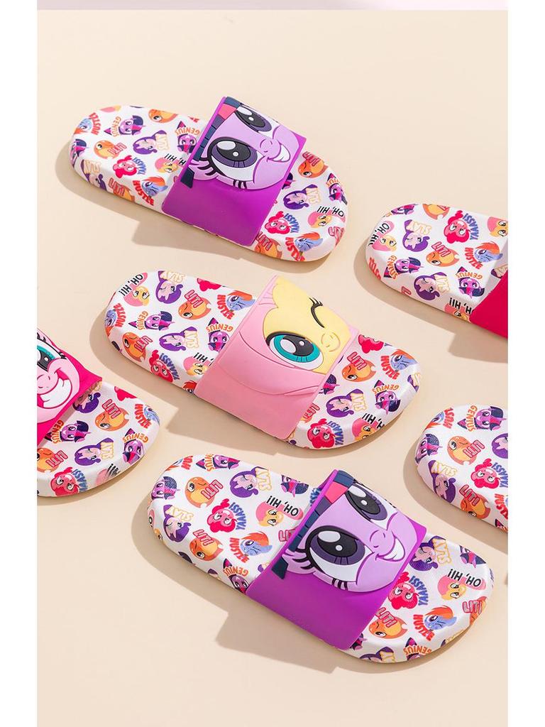 Sandalias de Verano Antideslizantes para Niños My Little Pony - Bonitas Pantuflas de Interior para Niñas