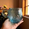 Gradient Color Ocean Theme Mug Waved Texture Wave Mug Portable Sunset Mug  Kitchen