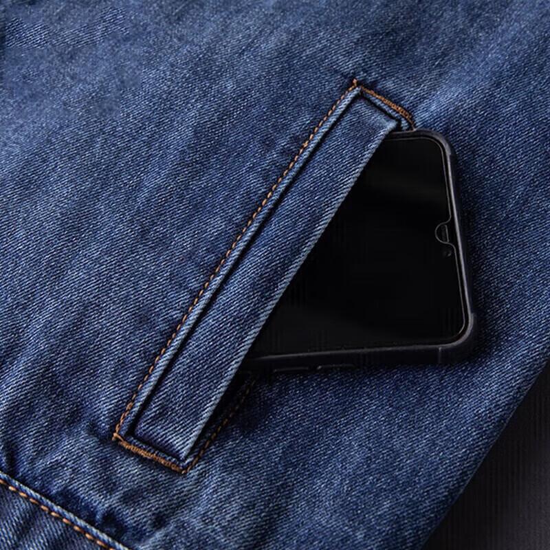 Jeanswest Men's Embroidered Loose Denim Jacket